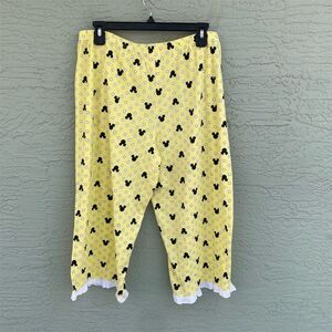 Disney Women's XL Yellow Polka Dot Mickey Mouse Sleep Pants